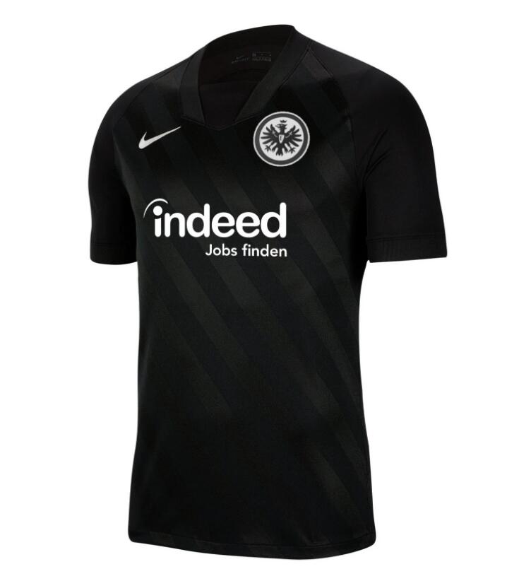 2021/22 Eintracht Frankfurt European Black Soccer Jersey Shirt